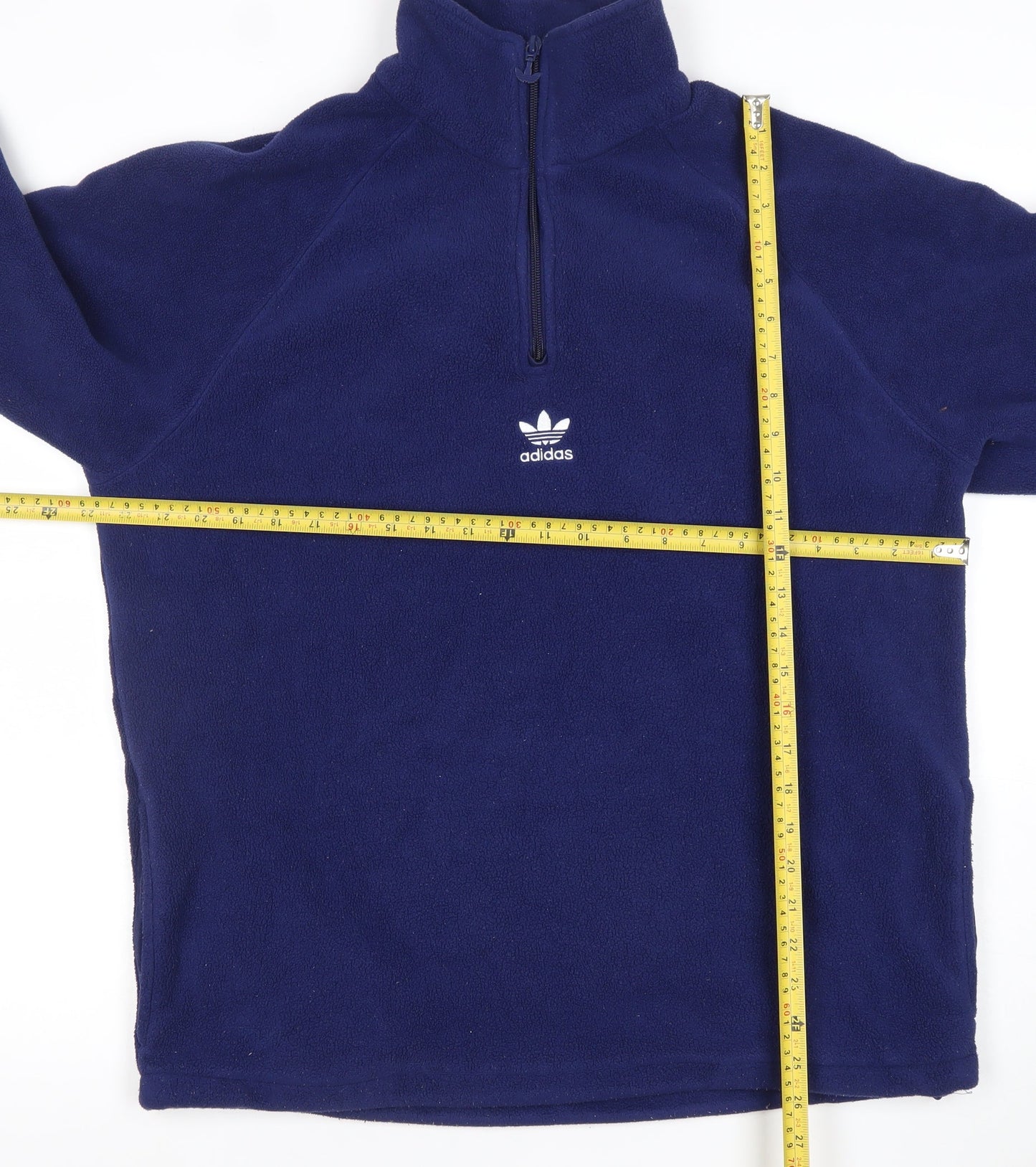 Adidas Men’s Blue Fleece 1/2 Zip Sweatshirt M Pullover Sports Top
