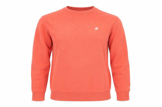 Womens UK L Regular Superdry Orange Pullover Sweatshirt