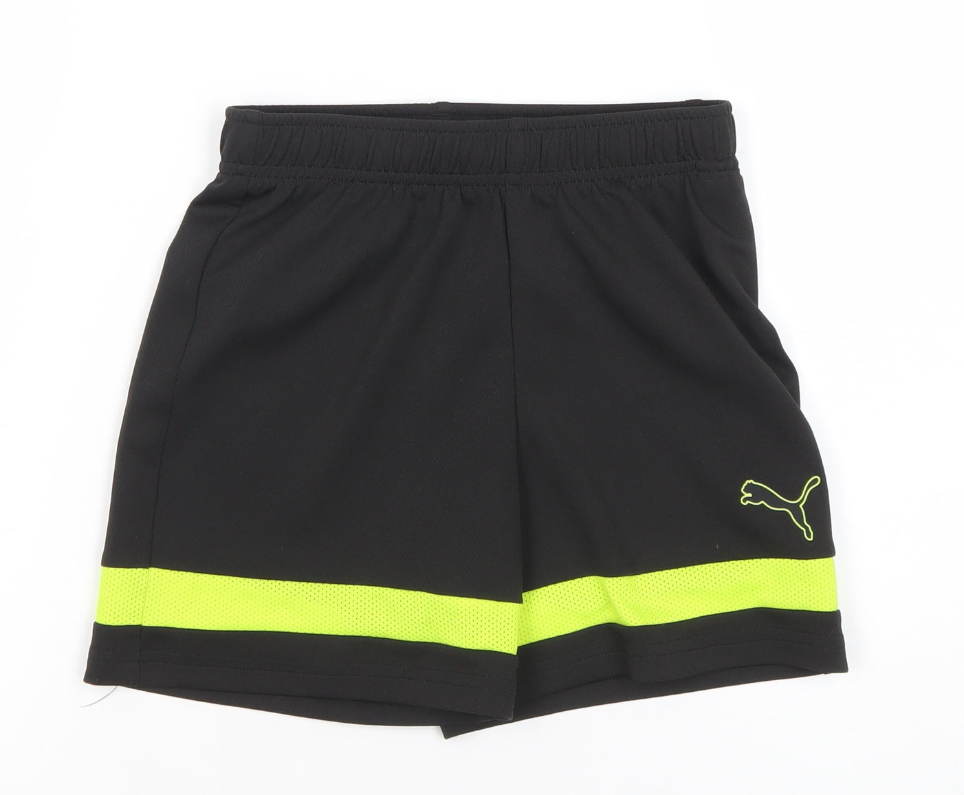 Puma Boys Black Athletic Sports Shorts 9-10 Years Quick Dry Activewear