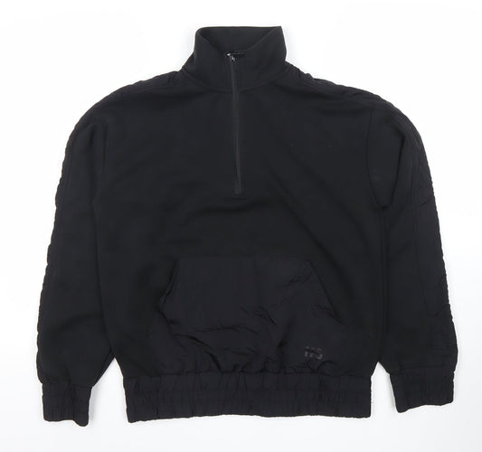 Helen Steele x Dunnes Stores Black 1/2 Zip Pullover Sweatshirt XS Women