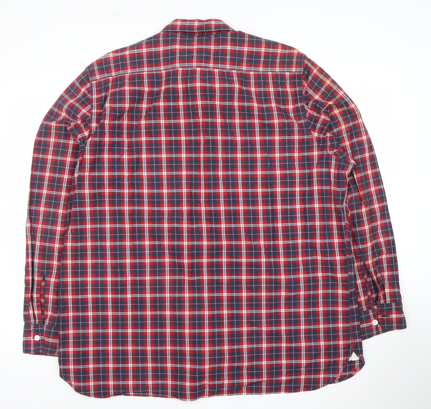 Levi's Men's Red Plaid 2XL Button-Up Long Sleeve Cotton Shirt