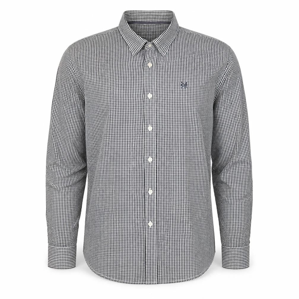 Crew Clothing Men’s Black Check Long Sleeve Button-Up Shirt 2XL