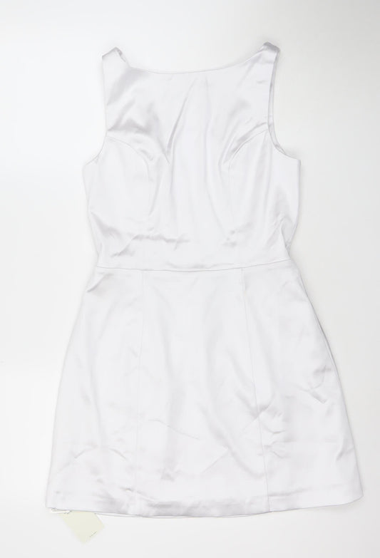 Abercrombie & Fitch Women’s White Satin Bodycon Dress Size M