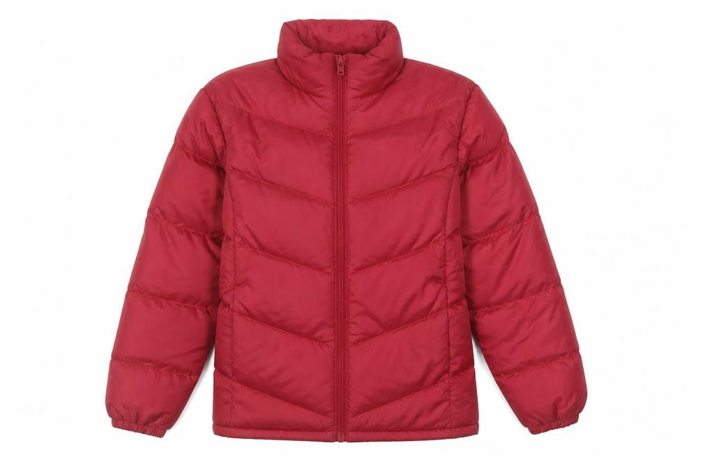MAITESI Classics Women's Red Puffer Jacket M Regular Fit Winter Coat