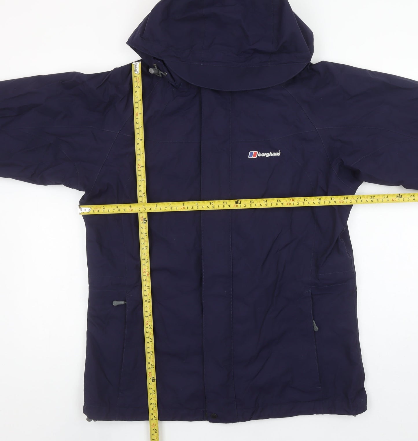 Berghaus Women's Blue Waterproof Hooded Rain Jacket Size 12