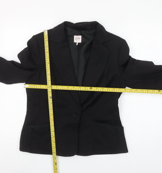 Oasis Women’s Black Size 14 Tailored Blazer Jacket