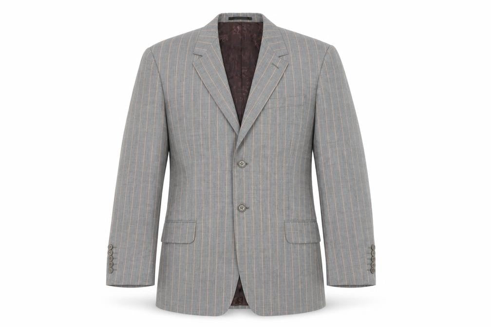 Mens 38 Chest Regular Paul Smith Grey Two-Button Blazer
