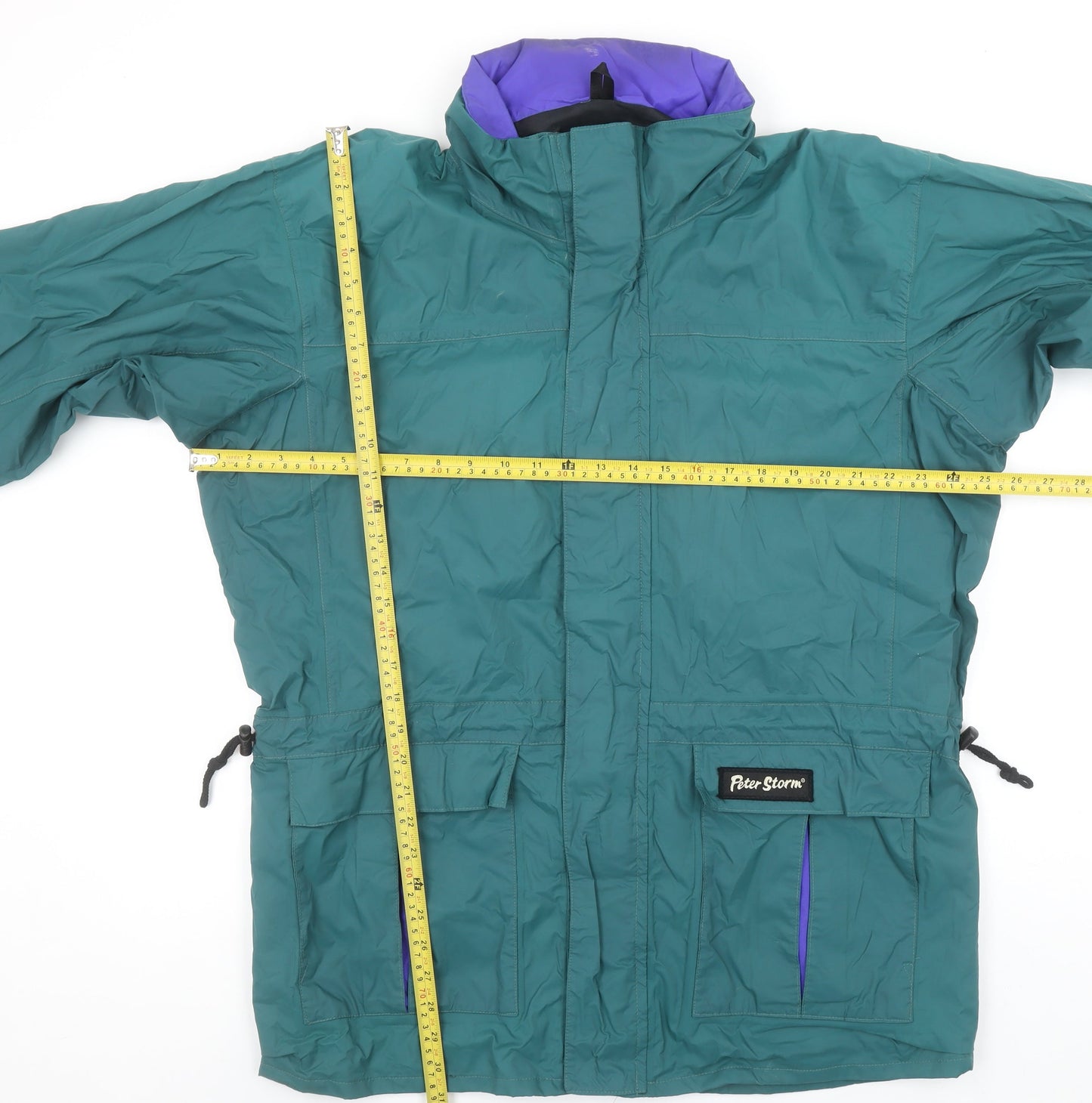 Peter Storm Men's Green Parka Jacket M Windproof Hooded Outdoor Coat