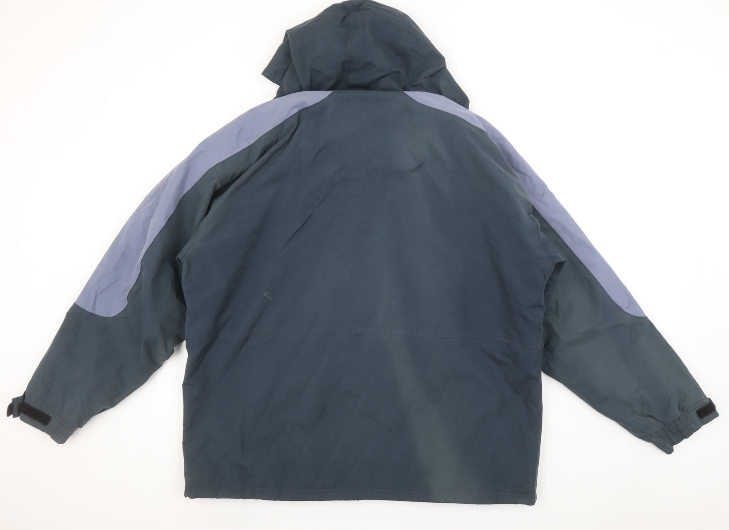 Trespass Men's Blue Waterproof Hooded Mid-Length Jacket M