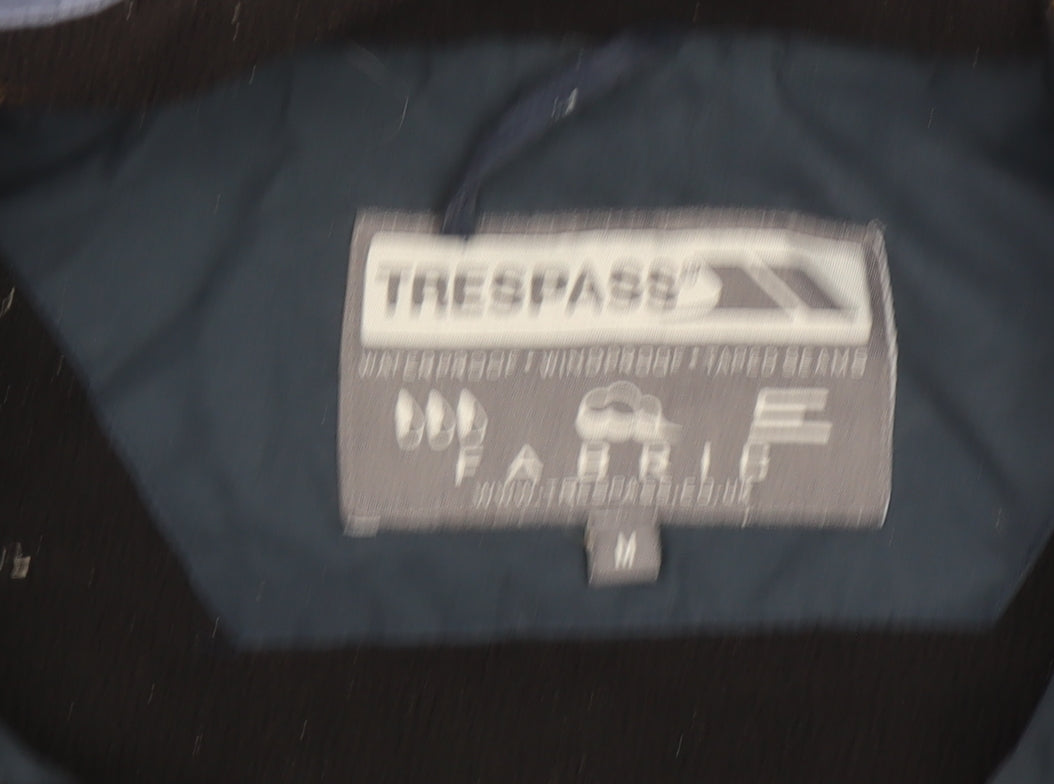 Trespass Men's Blue Waterproof Hooded Mid-Length Jacket M