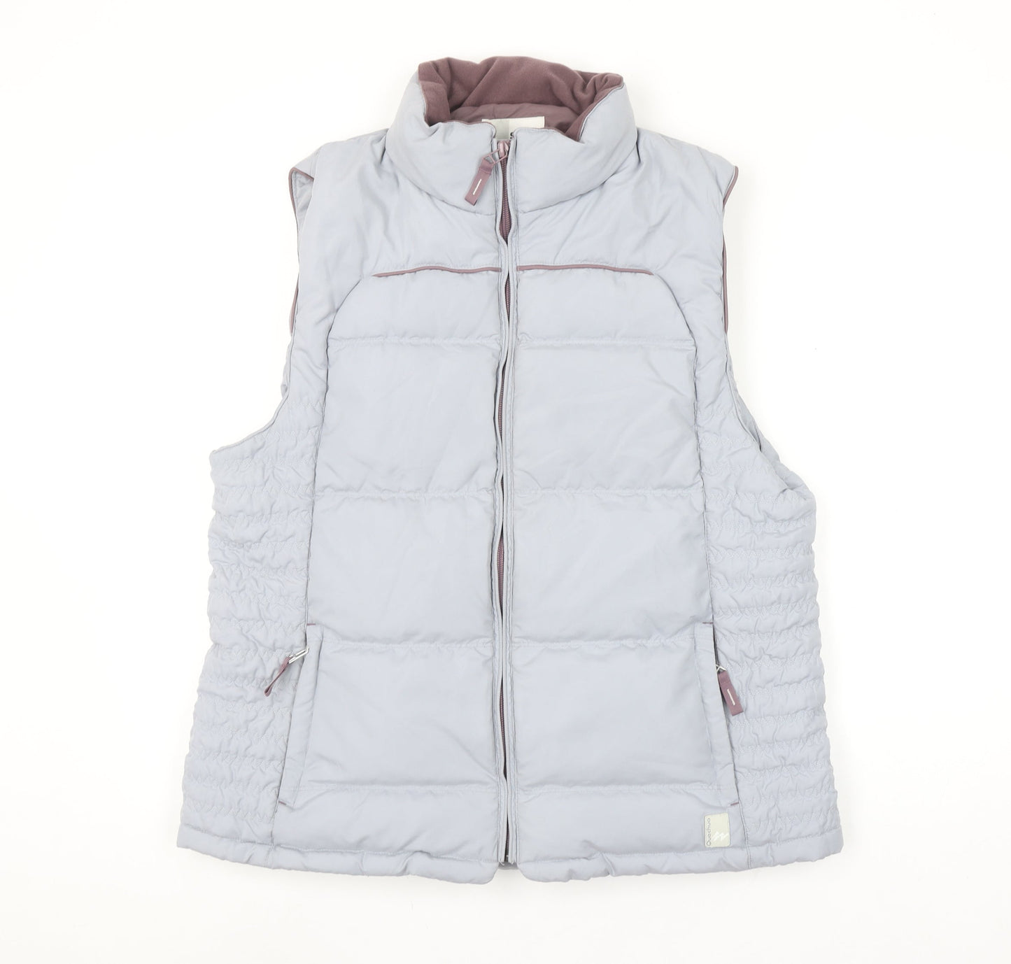 Quechua Women Grey 14 Puffer Ski Spirit Insulated Waistcoat