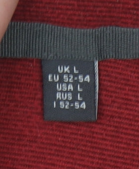 Regatta Men’s Red Fleece Quarter Zip Pullover Sweatshirt Size L