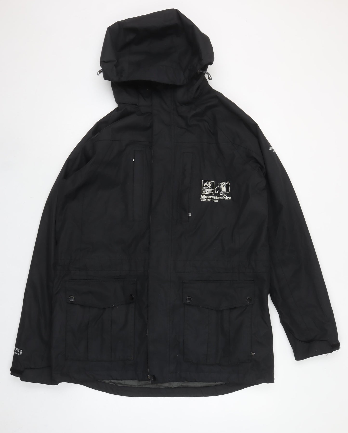 Craghoppers Men's Black Waterproof Hooded Rain Jacket M Hiking Outdoor