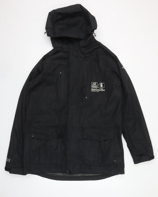 Craghoppers Men's Black Waterproof Hooded Rain Jacket M Hiking Outdoor