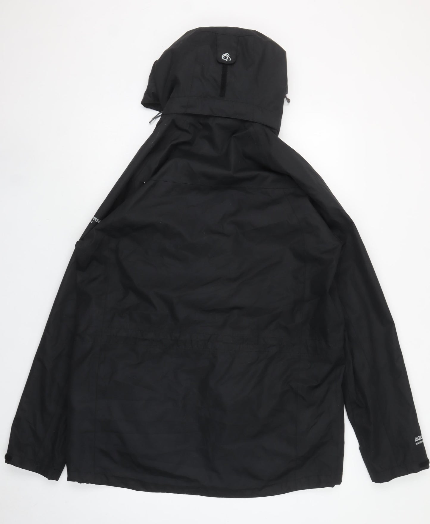 Craghoppers Men's Black Waterproof Hooded Rain Jacket M Hiking Outdoor