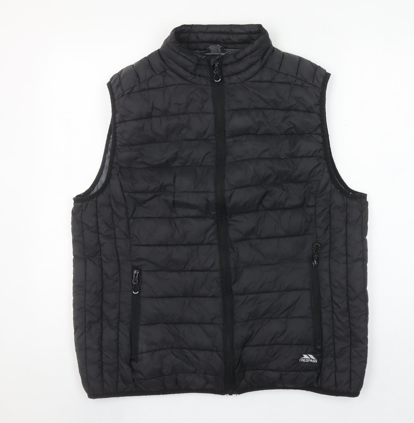 Trespass Mens Black 3XL Padded Puffer Gilet Waistcoat Outdoor