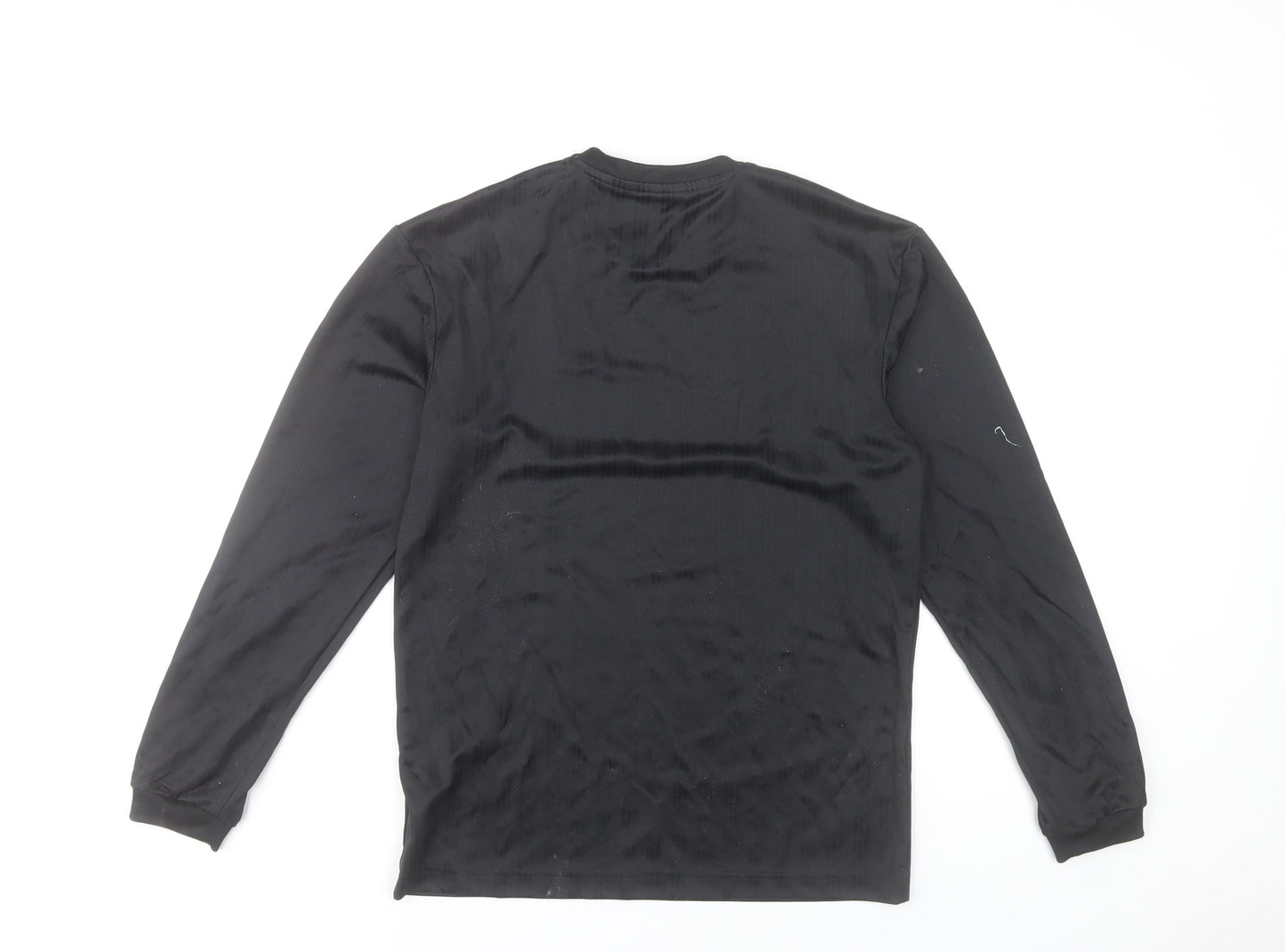 Adidas Men's Black Long Sleeve Crew Neck Sports Top Size S