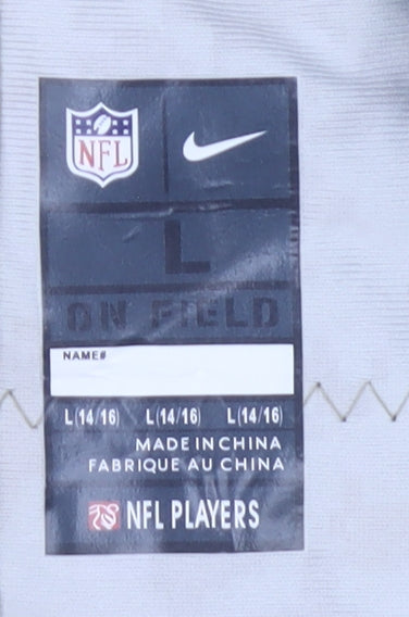 Nike Boys Green Camouflage Carolina Panthers #22 Jersey L (14-16) V-Neck Athletic Top