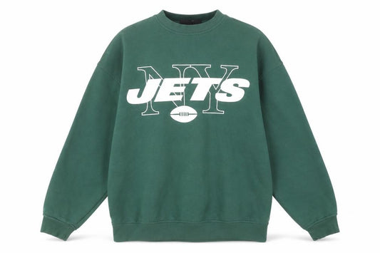 Primark NFL NY Jets Green Sweatshirt 2XS Women Cotton Blend Pullover