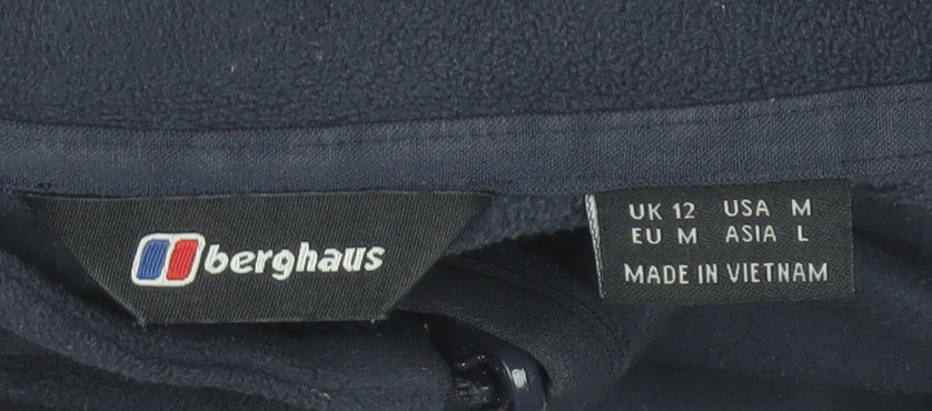 Berghaus Women's Blue Fleece Full Zip Jacket Size 12