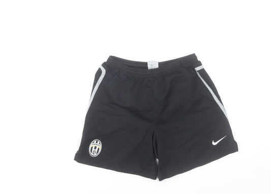 Nike Boys Black Juventus Dri-FIT Athletic Football Shorts Size 8-10 Years