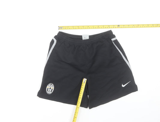 Nike Boys Black Juventus Dri-FIT Athletic Football Shorts Size 8-10 Years