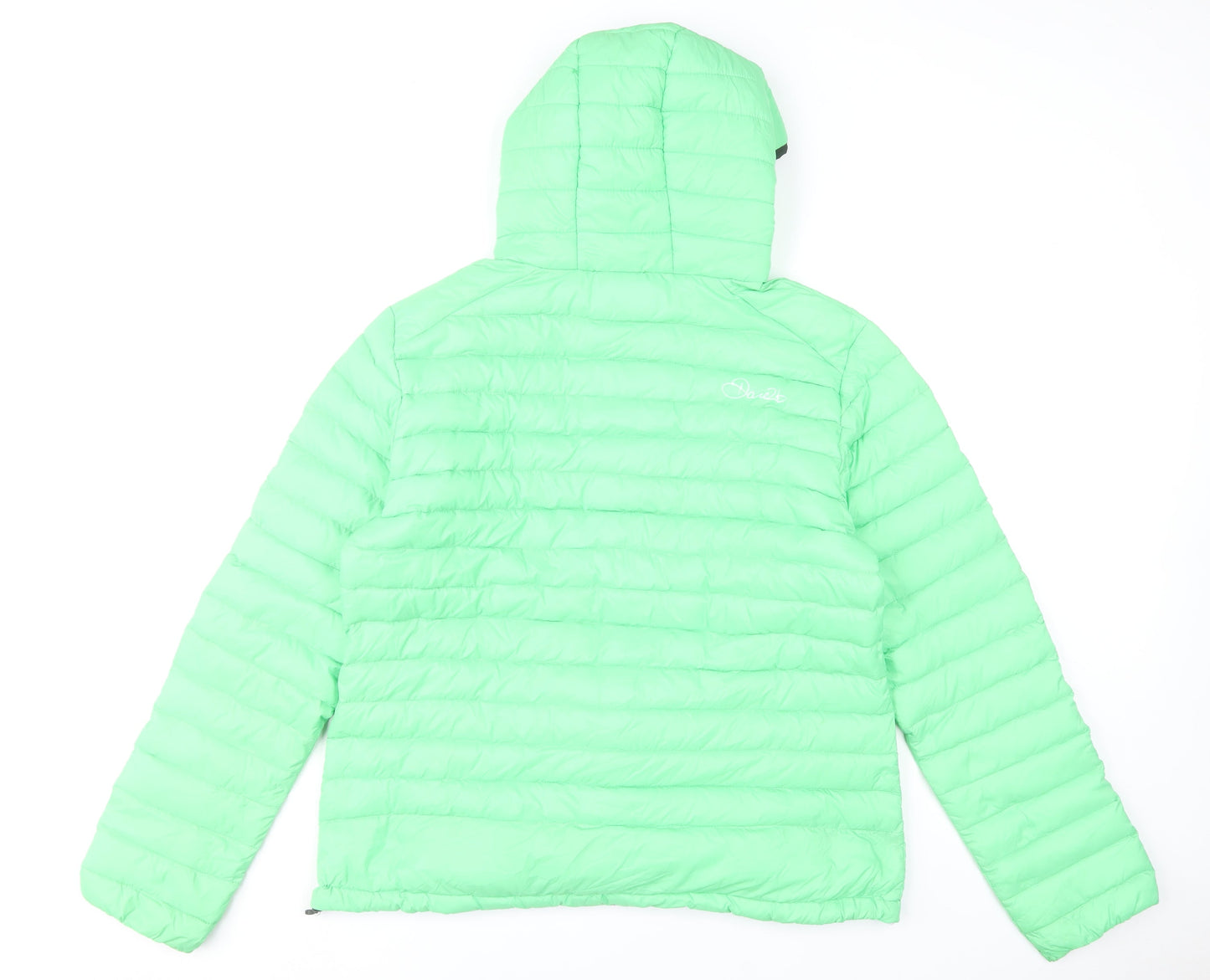 Dare 2b Womens Green Puffer Jacket Size 18 Hooded Lightweight Down