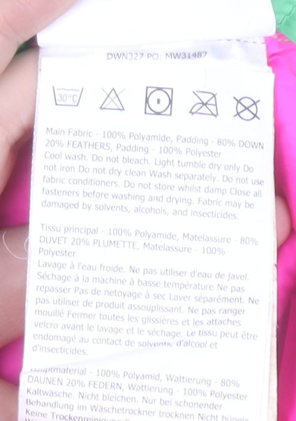 Dare 2b Womens Green Puffer Jacket Size 18 Hooded Lightweight Down