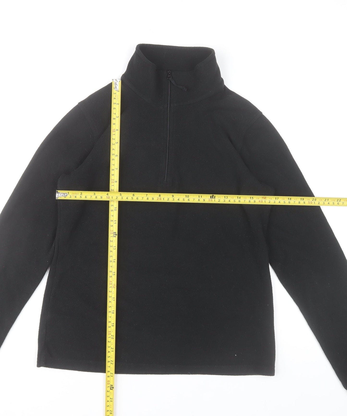 Mountain Warehouse Women’s Black Fleece 1/2 Zip Pullover Sweatshirt S