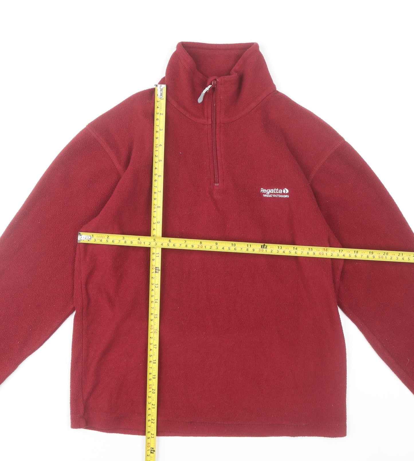 Regatta Women Red XS Fleece Pullover Sweatshirt 1/4 Zip