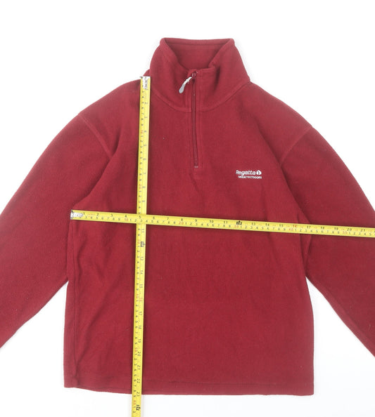 Regatta Women Red XS Fleece Pullover Sweatshirt 1/4 Zip