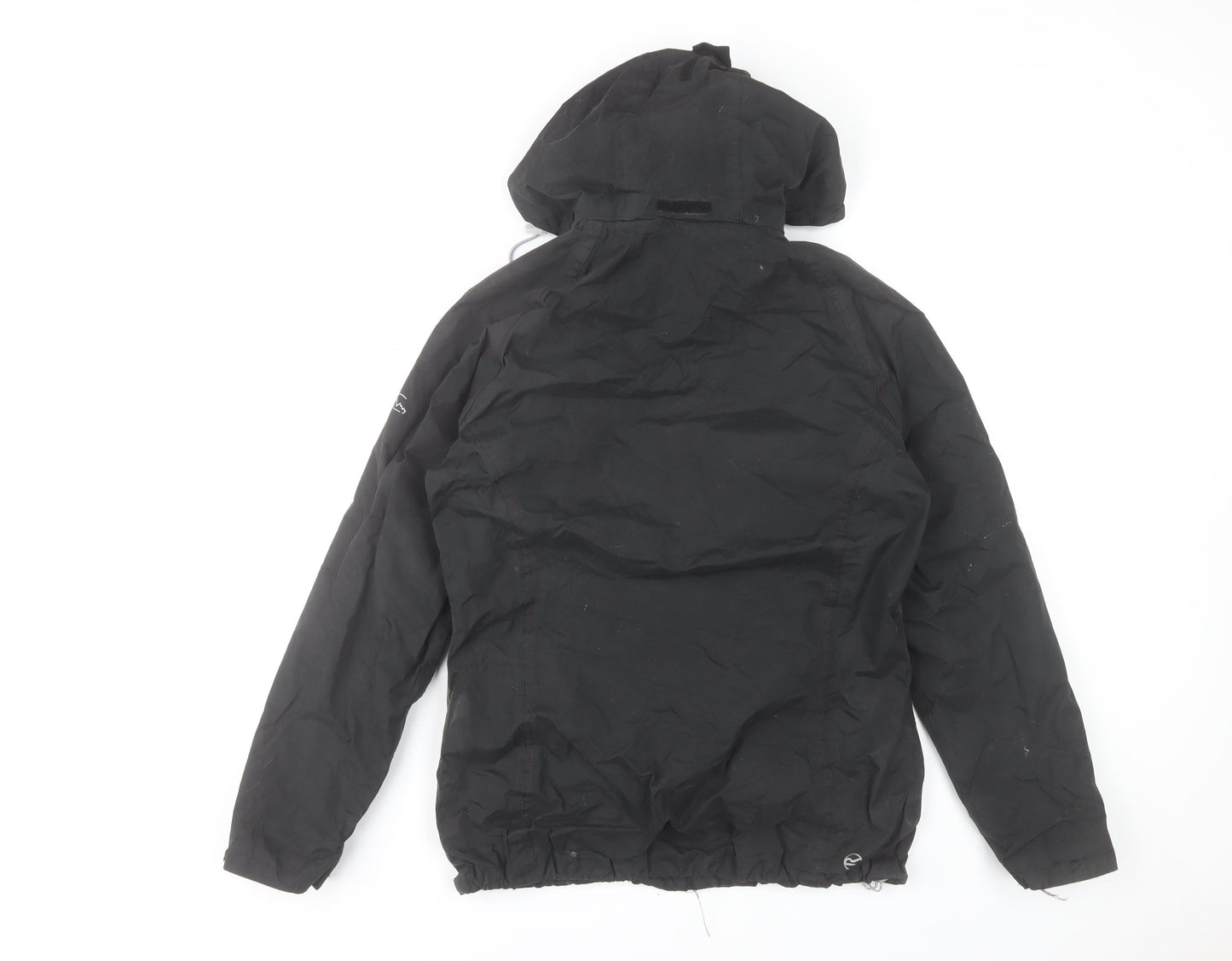 Regatta Womens Black Waterproof Hooded Rain Jacket UK 10