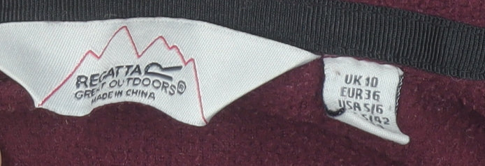 Regatta Womens Black Waterproof Hooded Rain Jacket UK 10