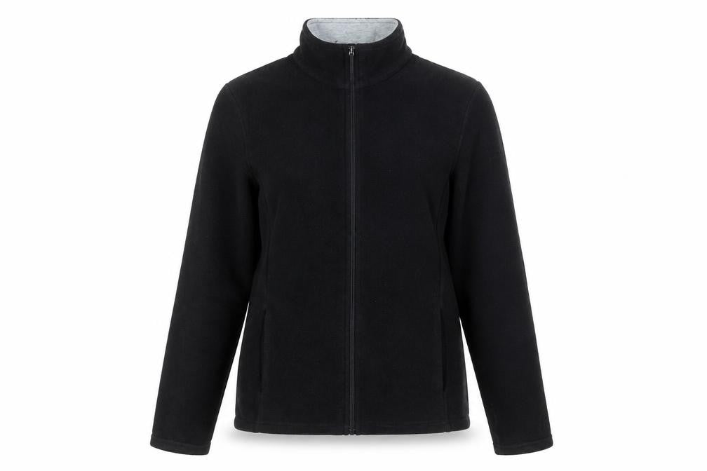 Marks & Spencer Women's Black Fleece Full Zip Jacket UK 10