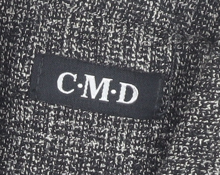 CMD Women's Grey Checked Blazer Size 12 Smart Work Jacket