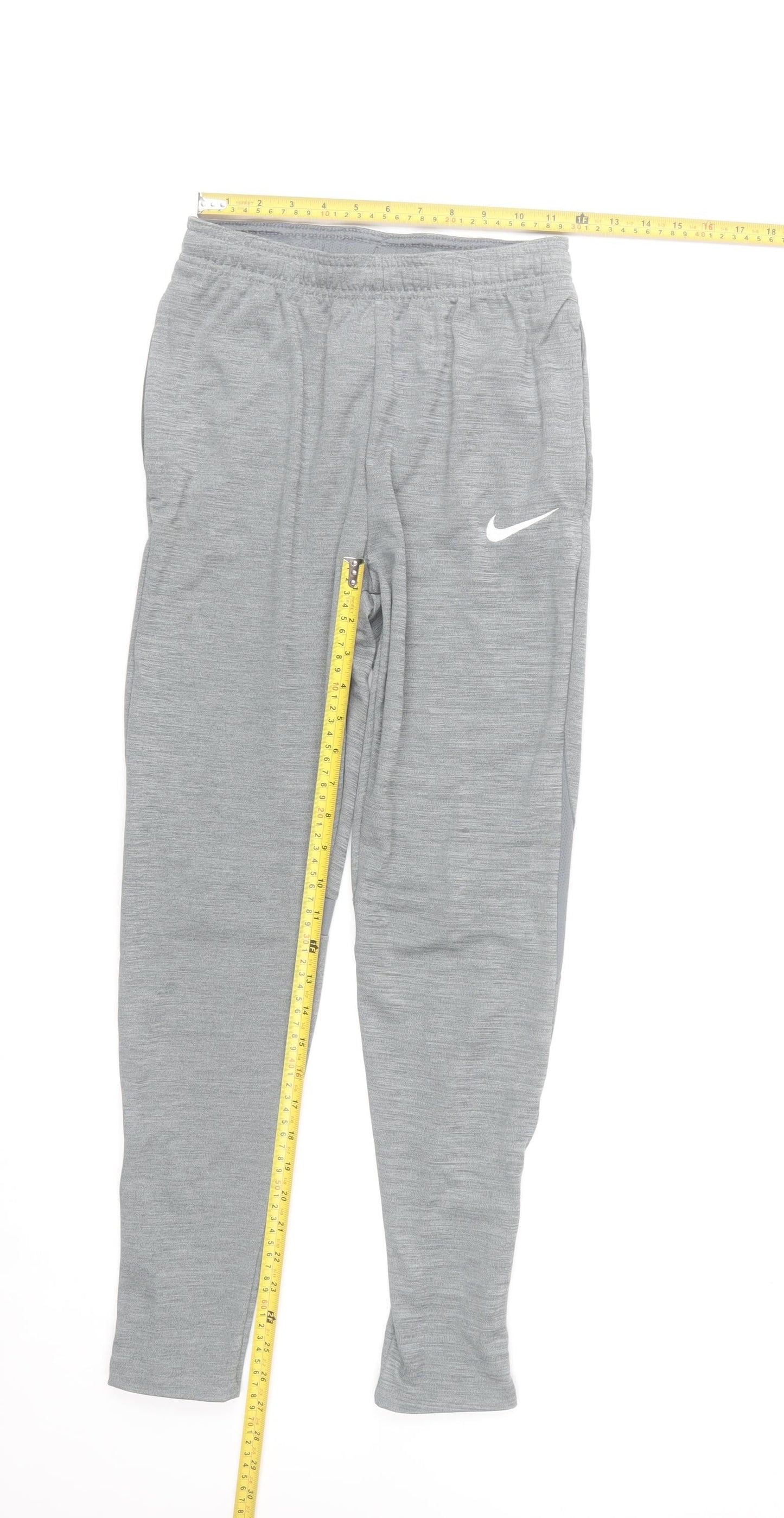 Nike Boys Grey Dri-FIT XL Jogger Trousers with Zip Pockets