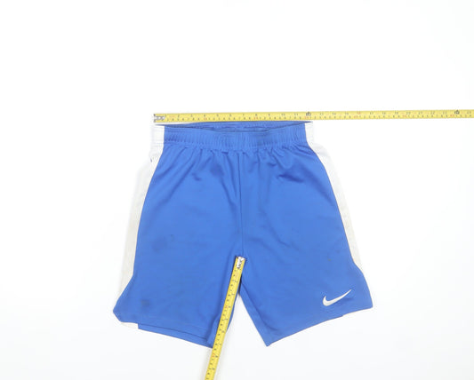 Nike Boys Blue Dri-FIT Athletic Shorts L 147-158cm Quick Dry Sportswear