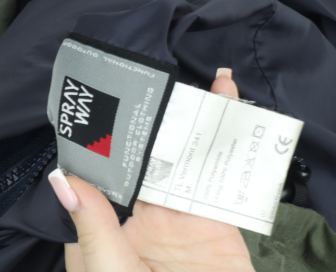 Sprayway Men’s Green Waterproof Hooded Parka Jacket Size M