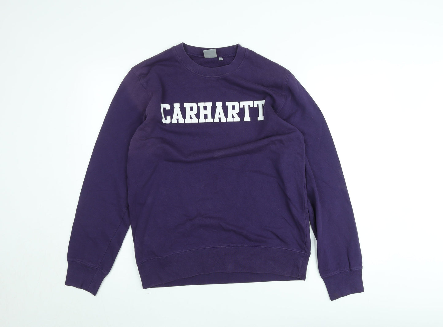 Carhartt Women's Purple Crew Neck Pullover Sweatshirt M Cotton Logo