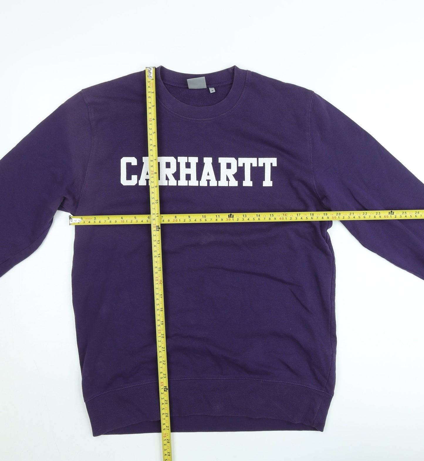 Carhartt Women's Purple Crew Neck Pullover Sweatshirt M Cotton Logo