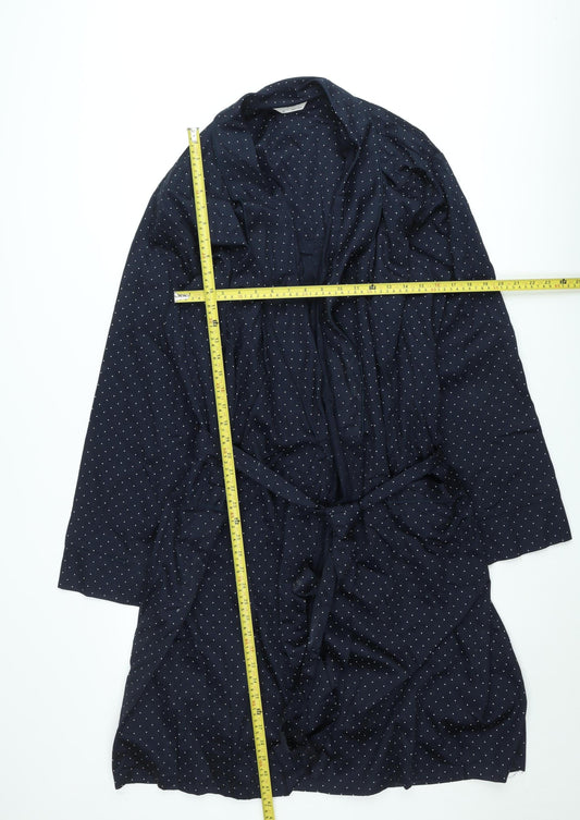 Marks and Spencer Womens Blue Polka Dot Belted Coatigan XL