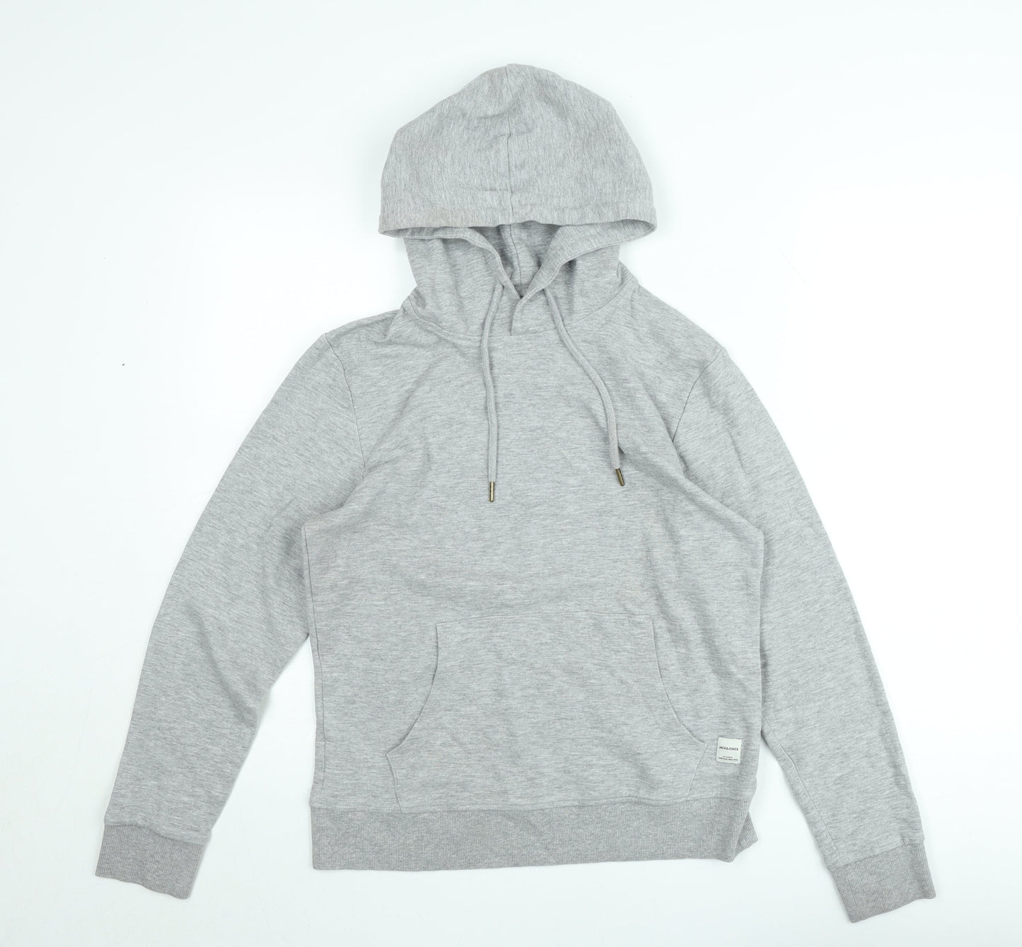 Jack & Jones Men's Grey Pullover Hoodie Size S