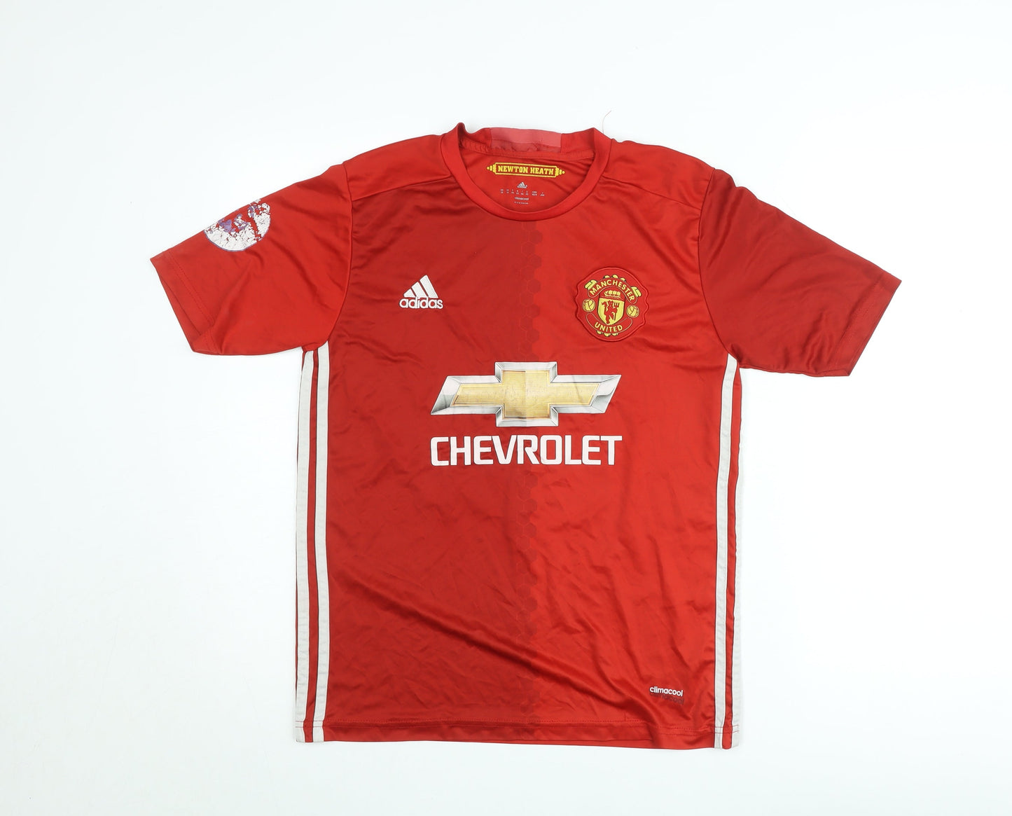 Adidas Men’s Red Manchester United XS ClimaCool Football T-Shirt Pogba #6