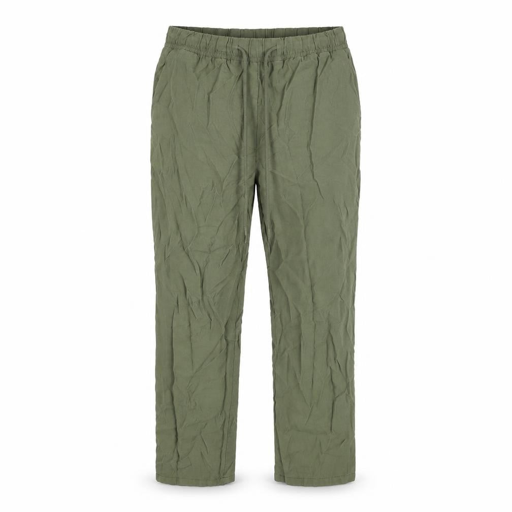 MNG Women Green Viscose Jogger Trousers Size S Casual Lightweight
