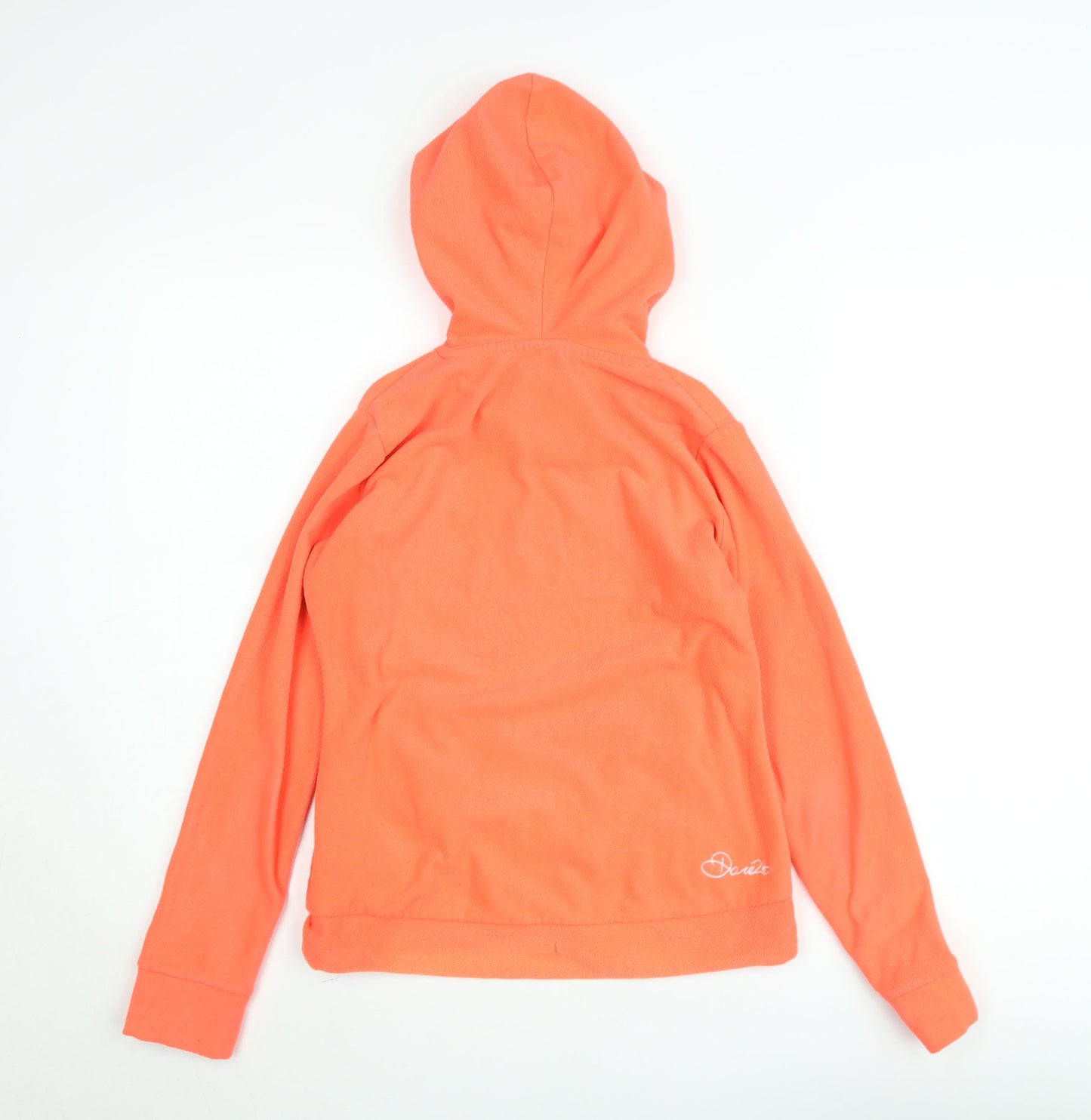 Dare 2B Women's Orange Hooded Pullover Fleece Hoodie Size UK 8