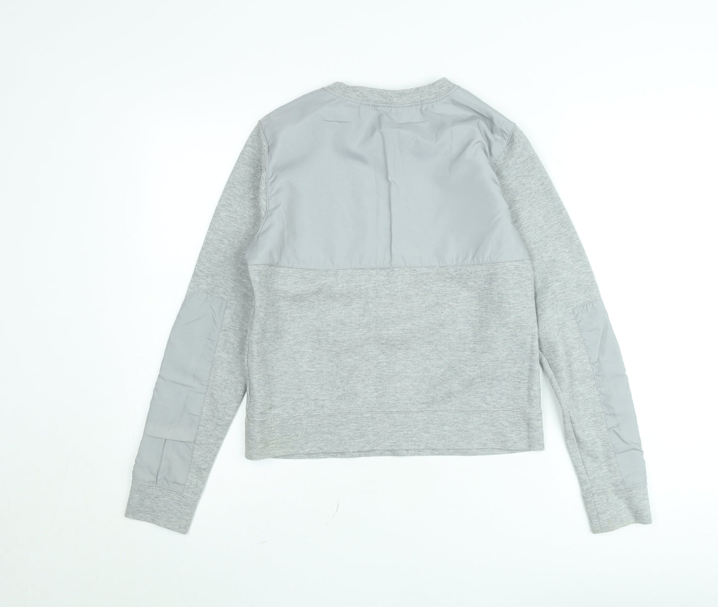 Nike Men's Grey Small Pullover Sweatshirt Crew Neck Logo Sportswear