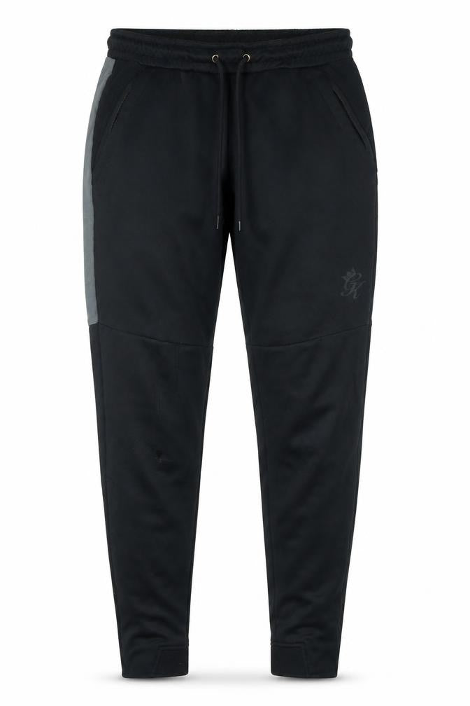 Gym King Men's Black Slim Fit Jogger Trousers Size M