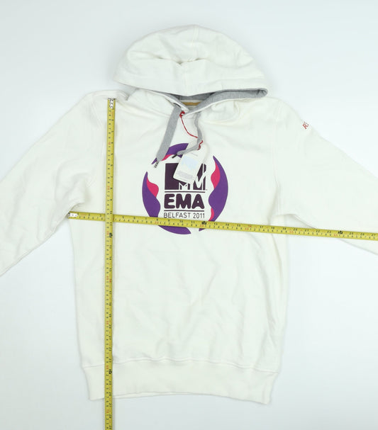 Replay Women's White MTV EMA 2011 Hooded Sweatshirt Size M