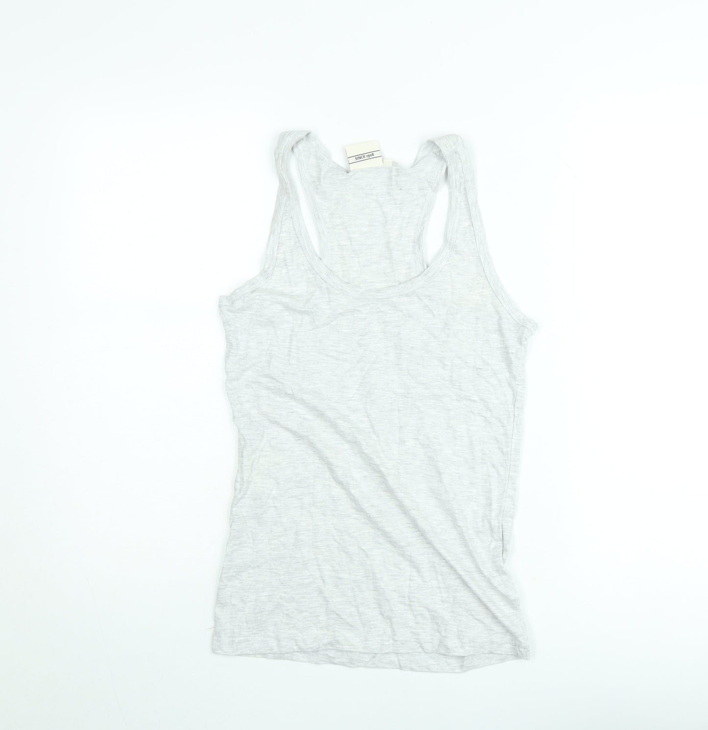 Lee Cooper Womens Grey Size 8 Racerback Cotton Tank Top