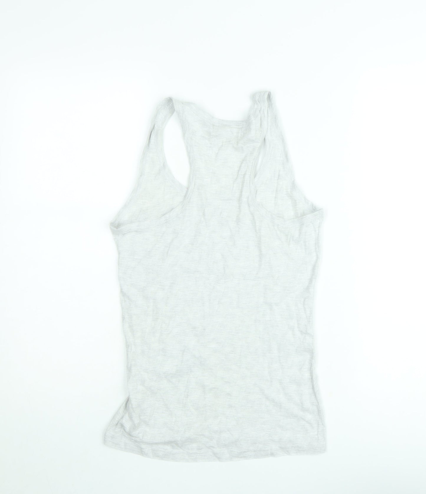 Lee Cooper Womens Grey Size 8 Racerback Cotton Tank Top